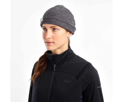 Tenis Saucony Cooldown Knit Beanie Unisexo Sombreros Accesorios Negras / Carbon México MX-183-RV